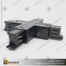 CONECTOR RIEL ENERGIZADO TRIFASICO TIPO X NEGRO, foto 6