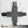 CONECTOR RIEL ENERGIZADO TRIFASICO TIPO X NEGRO, foto 7