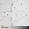 CONECTOR RIEL ENERGIZADO TRIFASICO TIPO X BLANCO, foto 6