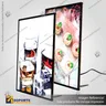 PANEL MENU SLIM BOX 1 CARA A3 CON PINES (312X427) COLOR PLATEADO, foto 7