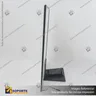 PANEL MENU SLIM BOX 1 CARA A2 CON PEDESTAL (435X600) COLOR NEGRO, foto 10