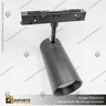 MONACO- FOCO TRACK LIGHT MAGNETICO CUERPO NEGRO 15W 48V 4000K, foto 8