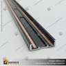 MG27 RIEL MAGNETICO SLIM NEGRO 27X7X3000 MM, foto 7