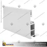 PERFIL FRAMELESS ALUMINIO 8 CM, foto 10