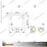PERFIL PARA CINTA LED ALP 003 3MT, foto 11