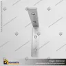 CONECTOR DE ALUMINIO PARA PERFILES ALP 90 LATERAL CON TORNILLOS, foto 3