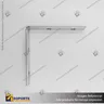 CONECTOR DE ALUMINIO PARA PERFILES ALP 90 LATERAL CON TORNILLOS, foto 4