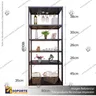 ESTANTE METALICO PARA VINOS CON PORTA COPAS, foto 2